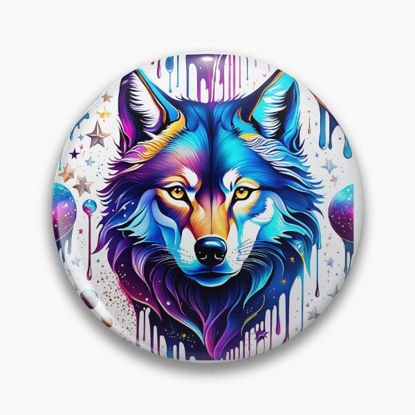 Item preview, Cosmic Dream Wolf: Surreal wolf in the magical universe of art! designed and sold by AkraidaxDesign.
