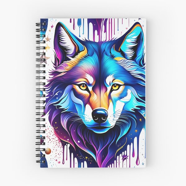 Item preview, Cosmic Dream Wolf: Surreal wolf in the magical universe of art! designed and sold by AkraidaxDesign.