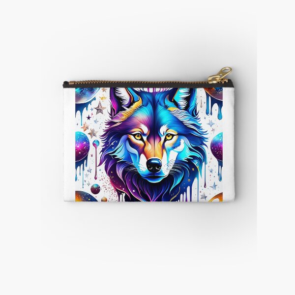 Item preview, Cosmic Dream Wolf: Surreal wolf in the magical universe of art! designed and sold by AkraidaxDesign.