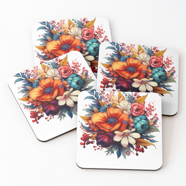 Item preview, Wild Flowers Botanical Flower Nature Colorfull Folk designed and sold by ArtFromBeyond.