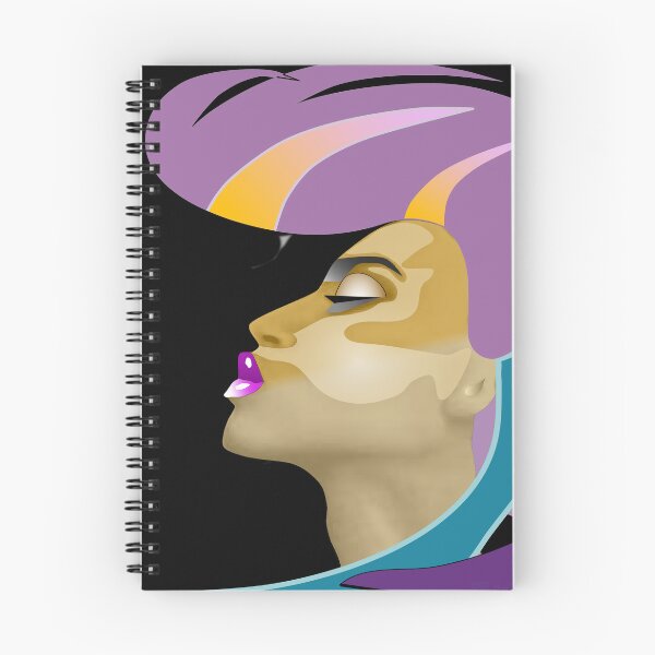 Item preview, extravagant pose of a woman's face in profile designed and sold by jumapa.