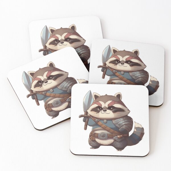 Item preview, Racoon warrior cartoon no background designed and sold by cgduran18.