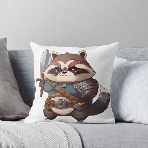 Item preview, Racoon warrior cartoon no background designed and sold by cgduran18.