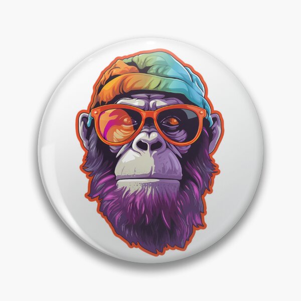 Item preview, psychedelic Ape with Glasses designed and sold by twXstedstXckers.