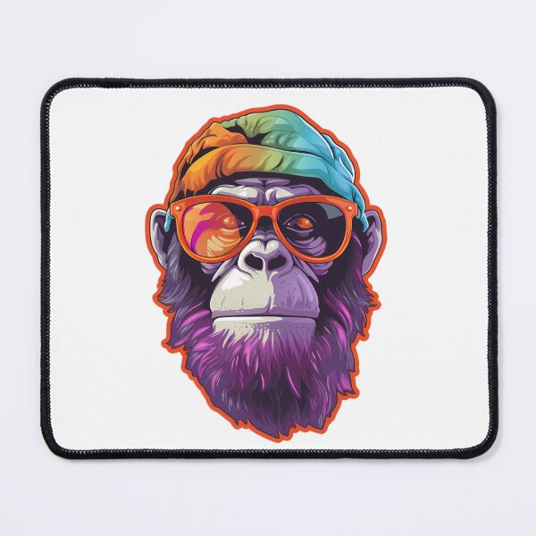 Item preview, psychedelic Ape with Glasses designed and sold by twXstedstXckers.
