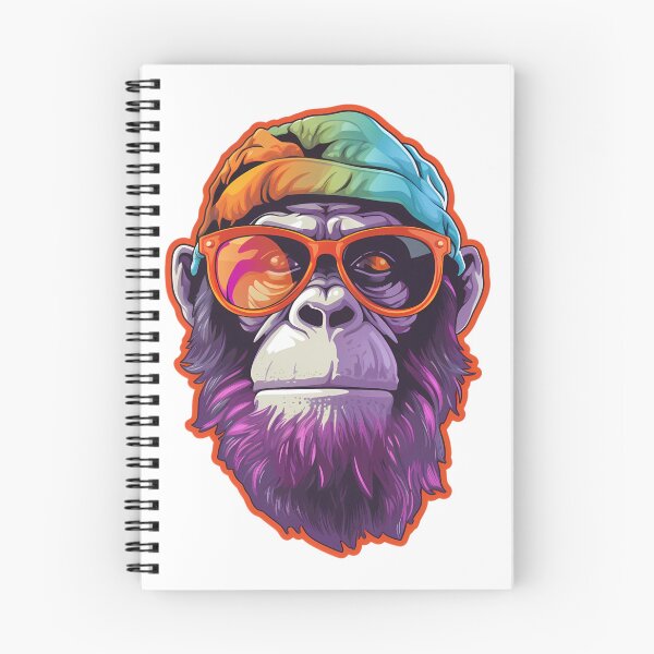 Item preview, psychedelic Ape with Glasses designed and sold by twXstedstXckers.