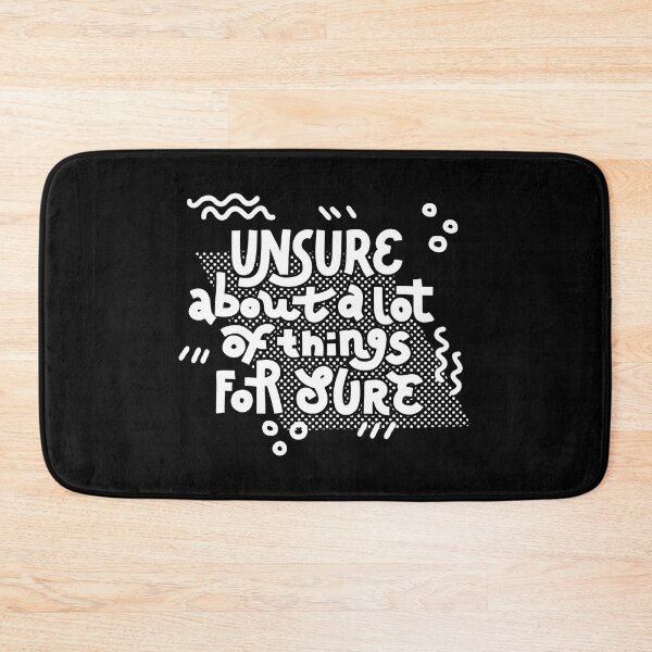 Item preview, Unsure (white on dark) designed and sold by Natalia Mikhaleva.
