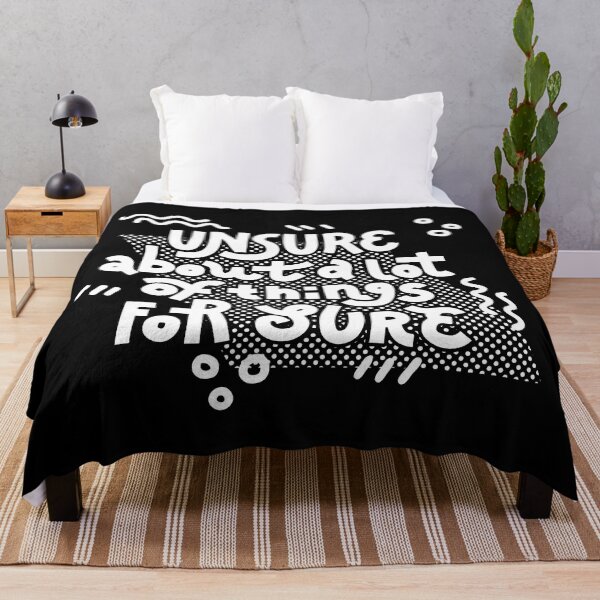 Item preview, Unsure (white on dark) designed and sold by Natalia Mikhaleva.