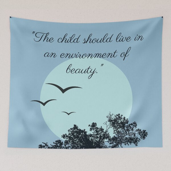 Item preview, Montessori Quote Boho Design designed and sold by TeyMank.