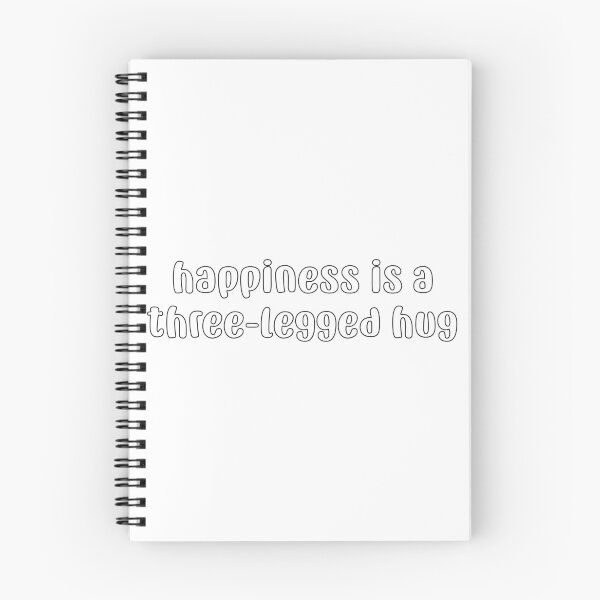 Item preview, Happiness is a three-legged hug designed and sold by leilathetripawd.