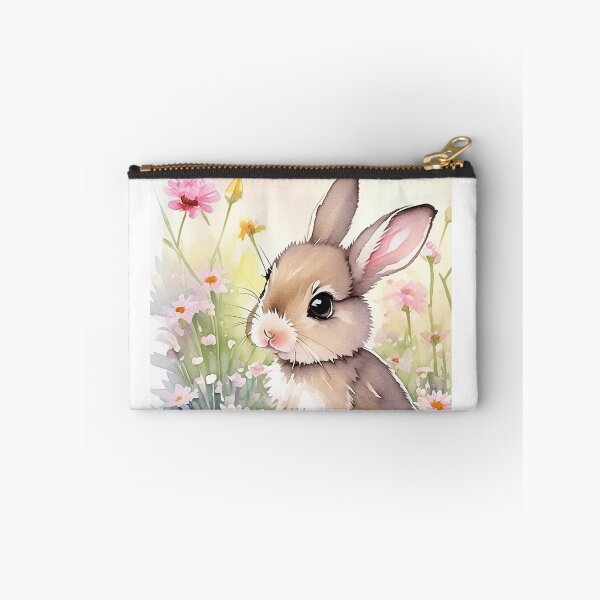 Item preview, Little Bunny in the Garden Flower Watercolor Series1 designed and sold by FlowerAlice.