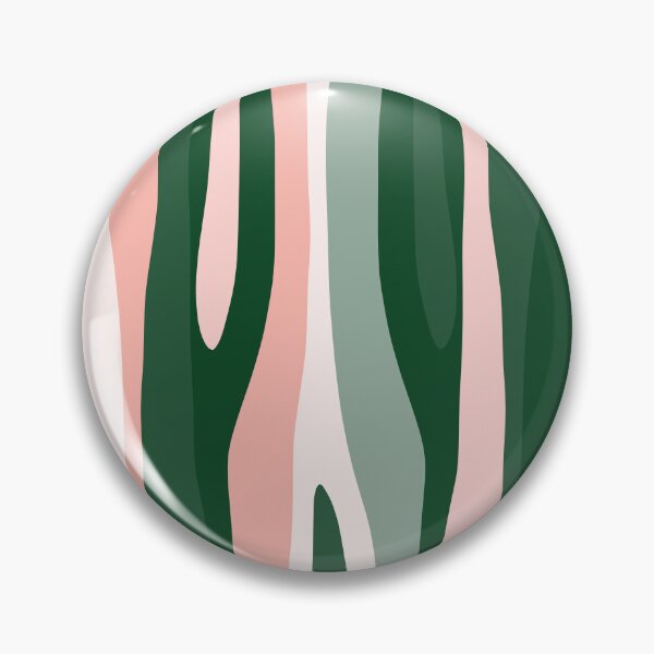 Item preview, Wild Stripes Modern Abstract Pattern Blush Pink and Hunter Green designed and sold by kierkegaard.