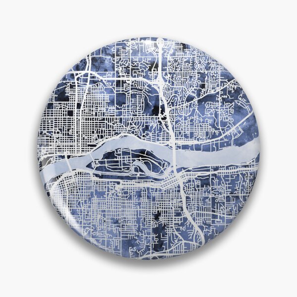 Item preview, Quad Cities Street Map designed and sold by ArtPrints.