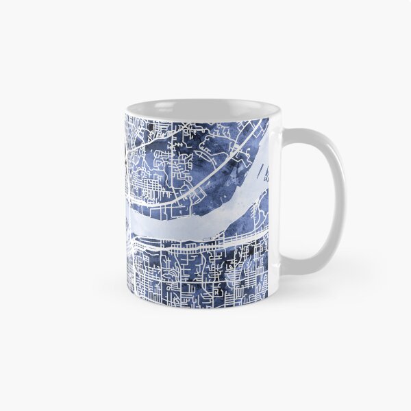 Item preview, Quad Cities Street Map designed and sold by ArtPrints.