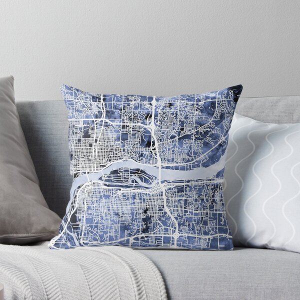 Item preview, Quad Cities Street Map designed and sold by ArtPrints.