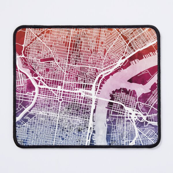 Item preview, Philadelphia Pennsylvania City Street Map designed and sold by ArtPrints.