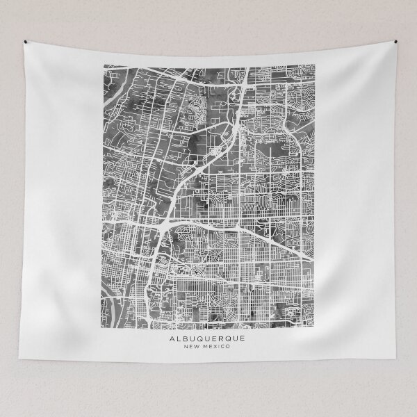 Item preview, Albuquerque New Mexico City Street Map designed and sold by ArtPrints.