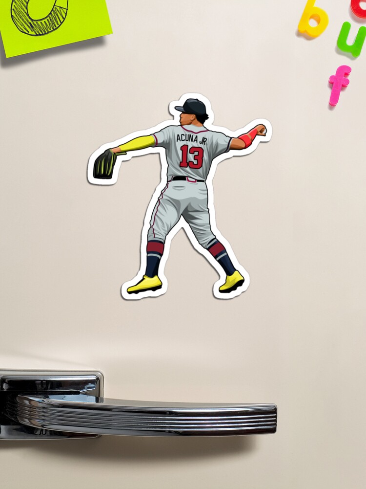 Ronald Acuna Jr New Throw Ball Sticker for Sale by SpeedFean