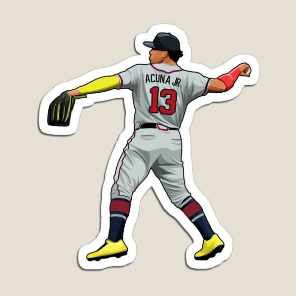 Ronald Acuna Jr New Throw Ball Magnet for Sale by SpeedFean