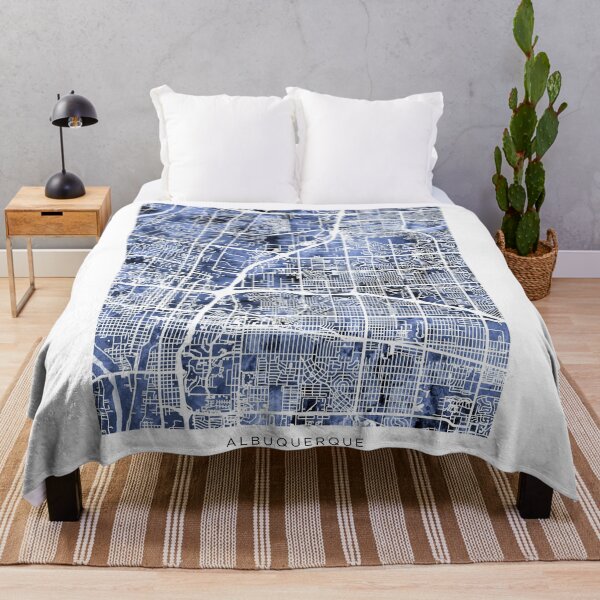 Item preview, Albuquerque New Mexico City Street Map designed and sold by ArtPrints.