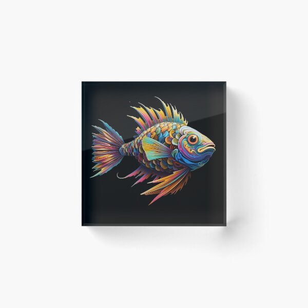 Item preview, Psychedelic Fish: Aquatic Symphony designed and sold by PsyCloth.