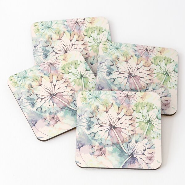 Item preview, Watercolor Dandelion Pastel Pattern 1 designed and sold by Magnuna.