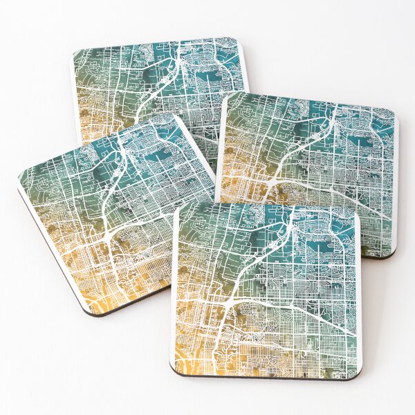Item preview, Albuquerque New Mexico City Street Map designed and sold by ArtPrints.