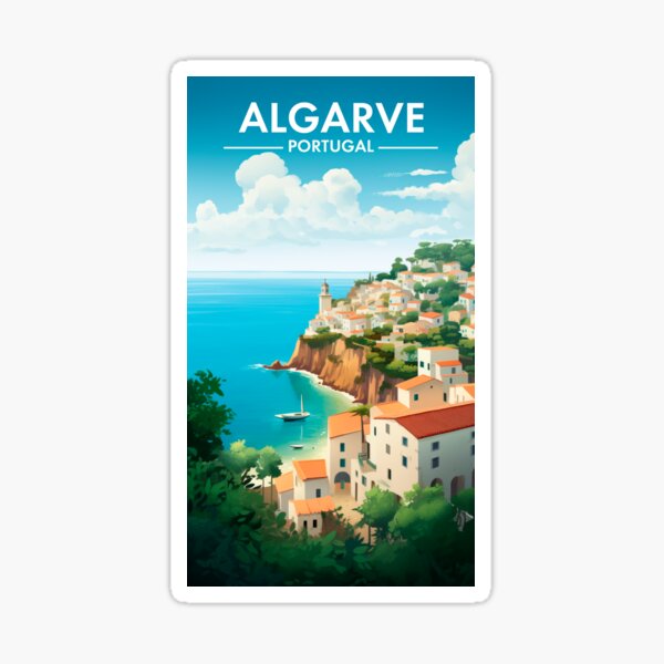 Artikel-Vorschau von Algarve Portugal Retro Reisekunst, designt und verkauft von devath.