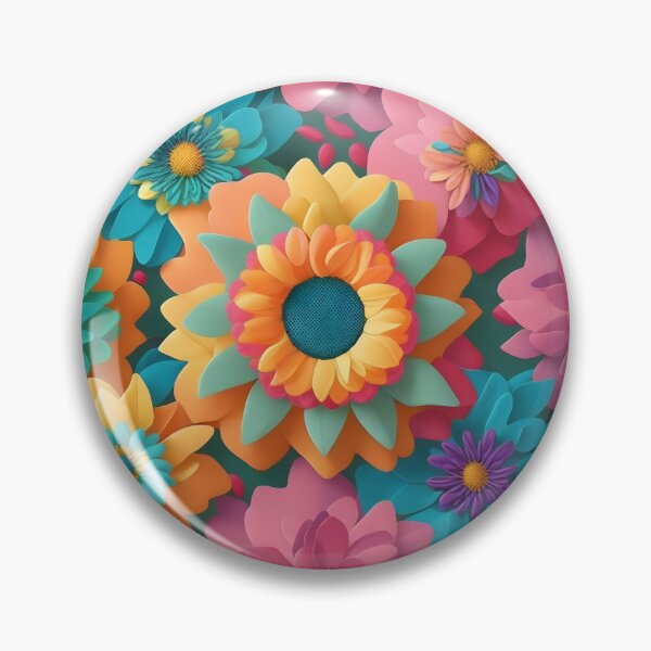 Item preview, 3D flowers Pattern designed and sold by IrinaVIS.