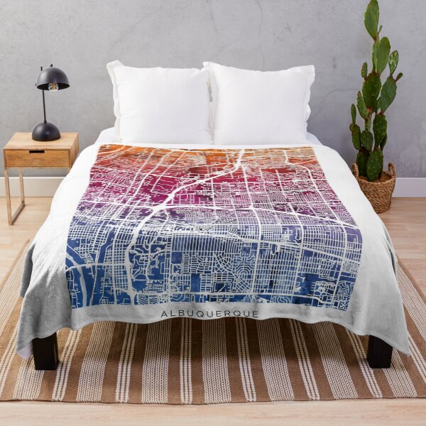 Item preview, Albuquerque New Mexico City Street Map designed and sold by ArtPrints.