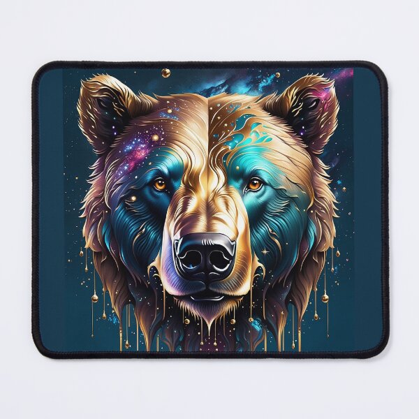 Item preview, Magic Moment: Surreal Close-Up of Brown Bear in Abstract Art! designed and sold by AkraidaxDesign.