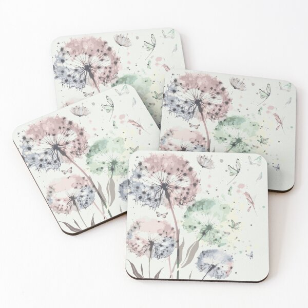 Item preview, Watercolor Dandelion Pastel Pattern 2 designed and sold by Magnuna.