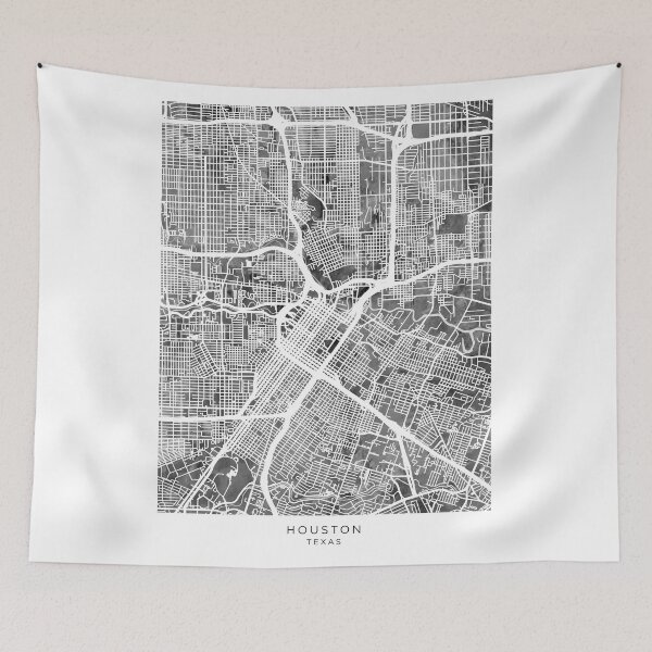 Item preview, Houston Texas City Street Map designed and sold by ArtPrints.