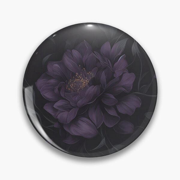 Item preview, Dark Purple Flowers Pattern Goth Floral Artwork designed and sold by SoccaTamam.