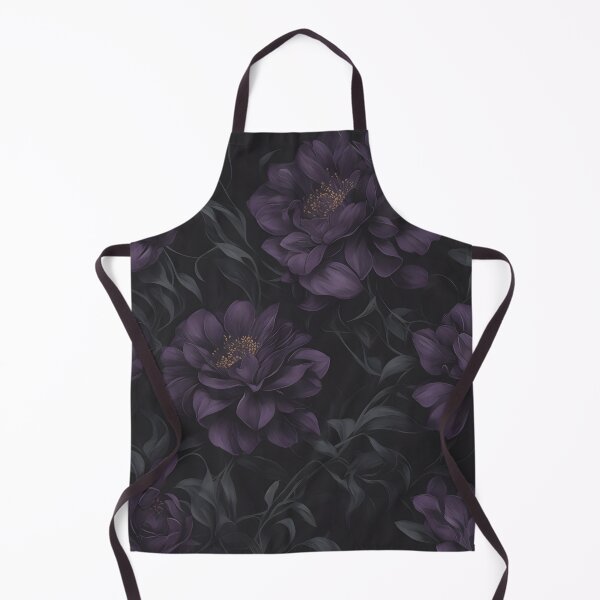 Item preview, Dark Purple Flowers Pattern Goth Floral Artwork designed and sold by SoccaTamam.