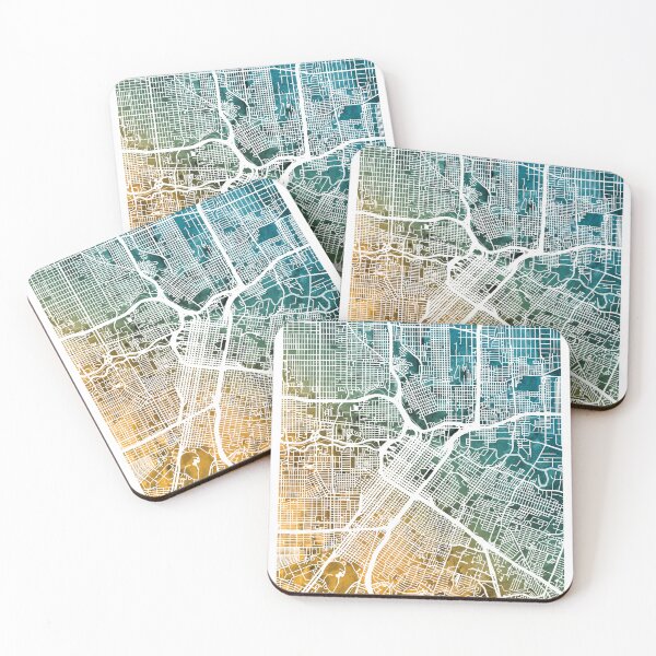 Item preview, Houston Texas City Street Map designed and sold by ArtPrints.