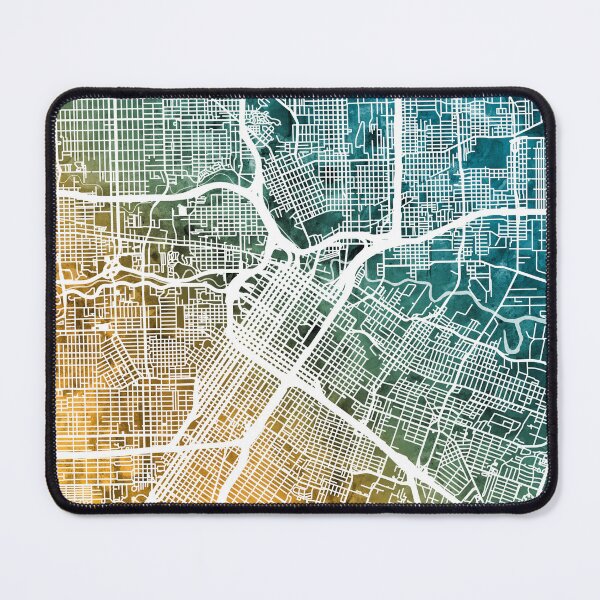 Item preview, Houston Texas City Street Map designed and sold by ArtPrints.