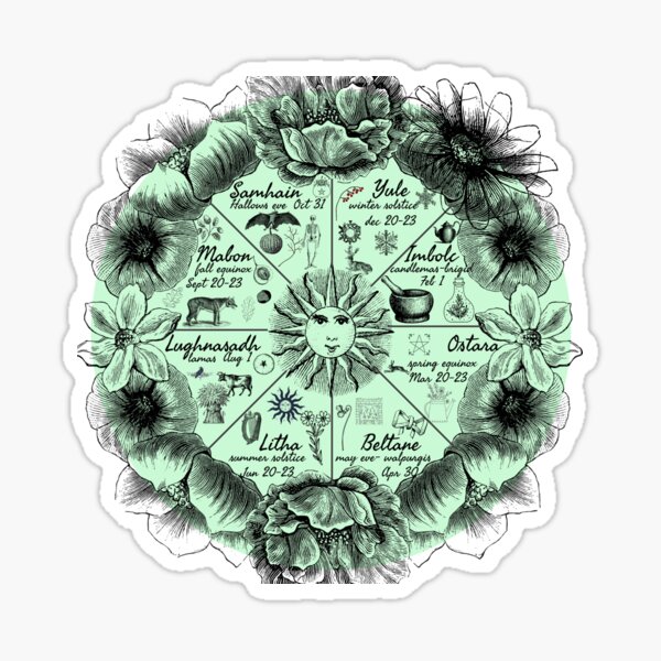 Item preview, Wheel of the year designed and sold by DarkHippieDesCo.