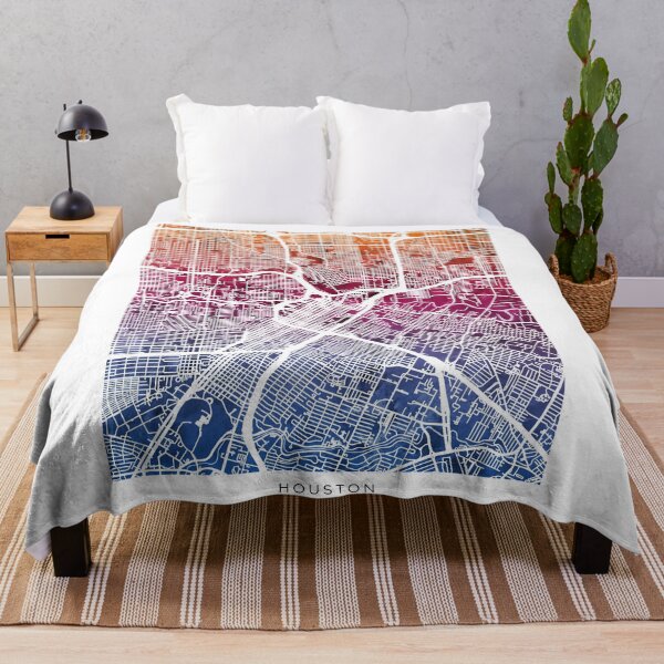 Item preview, Houston Texas City Street Map designed and sold by ArtPrints.
