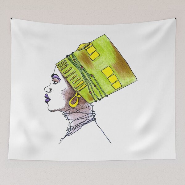 Item preview, Unique African Woman Fashion Design Art Gift designed and sold by HighArtDesigns.