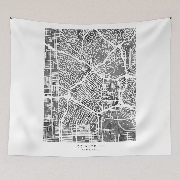 Item preview, Los Angeles City Street Map designed and sold by ArtPrints.