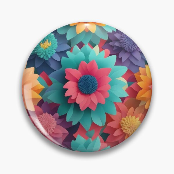 Item preview, 3D flowers Pattern designed and sold by IrinaVIS.