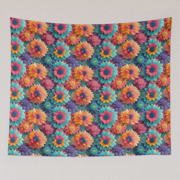 Item preview, 3D flowers Pattern designed and sold by IrinaVIS.