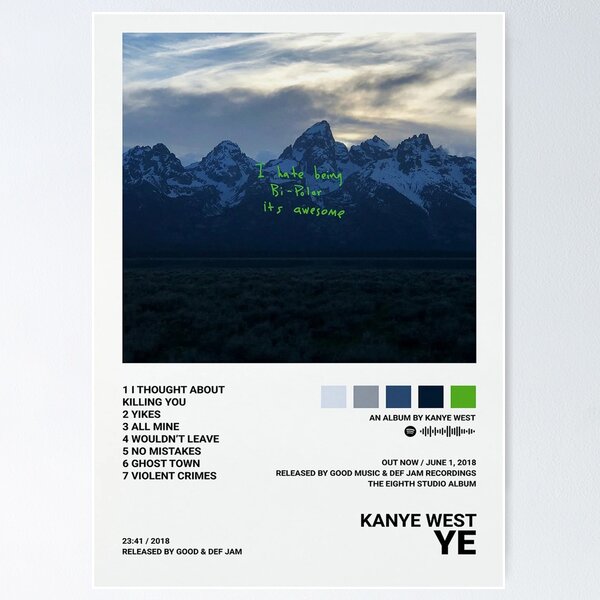 Romanticism rap album cover for Kanye West DONDA 2