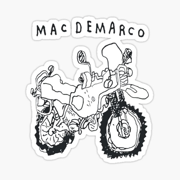 Item preview, Mac DeMarco Five Easy Hot Dogs Bike Doodle designed and sold by That-Indie-Guy.