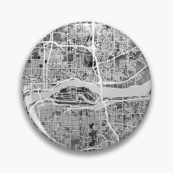 Item preview, Quad Cities Street Map designed and sold by ArtPrints.