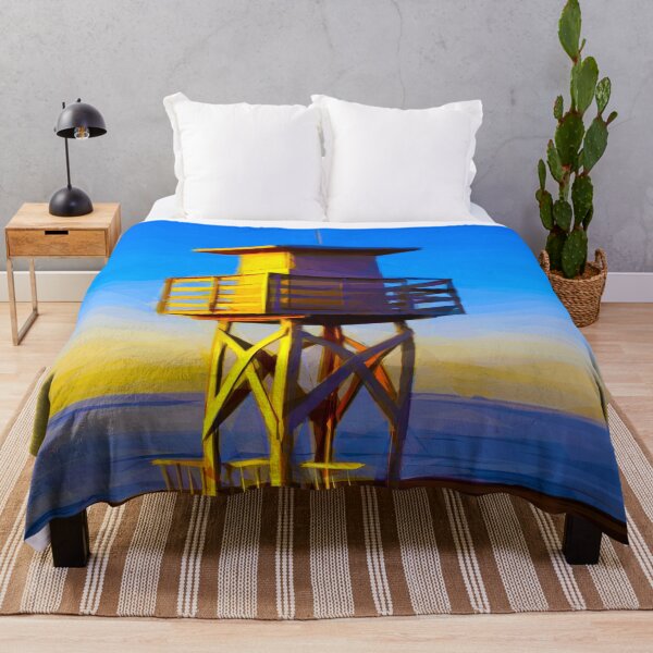 Item preview, Lifeguard station on the beach. Image created using geometric shapes designed and sold by EdgyEdgeArt.