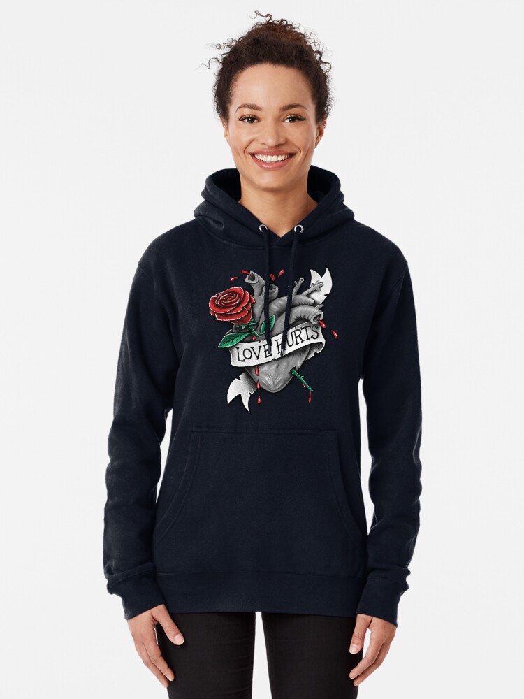 Love hurts hoodie sale