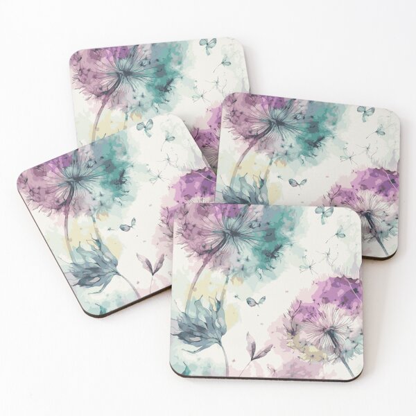 Item preview, Watercolor Dandelion Pastel Pattern 3 designed and sold by Magnuna.