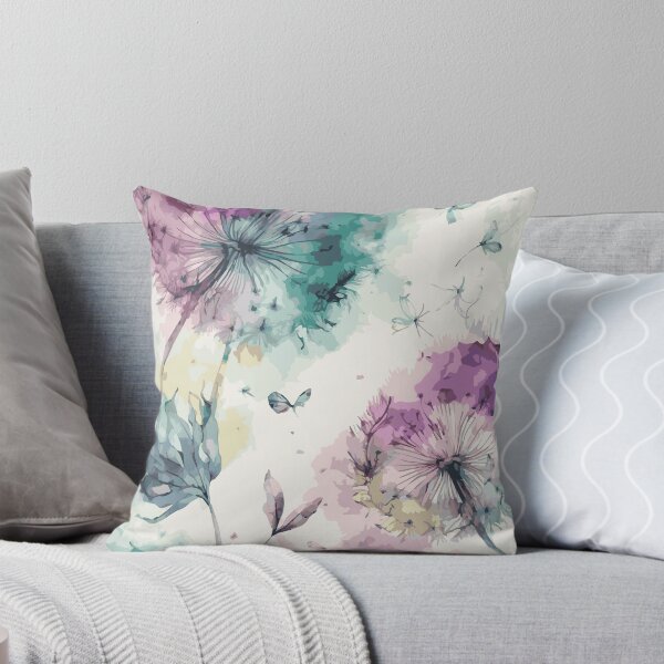 Item preview, Watercolor Dandelion Pastel Pattern 3 designed and sold by Magnuna.